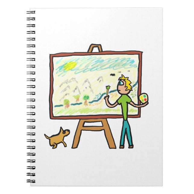 Artist Painting Notebook (Front)