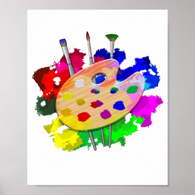 Artist Palette Artist Poster (Front)
