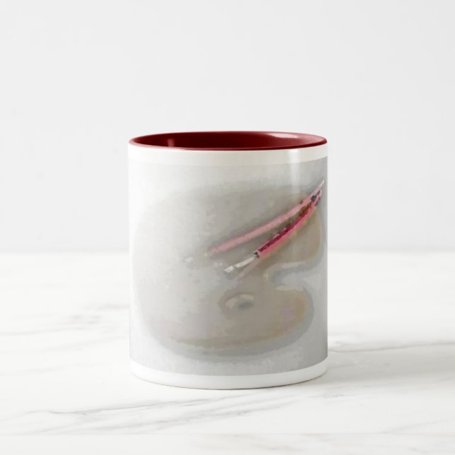 Artist Palette & Brushes Mug (Center)