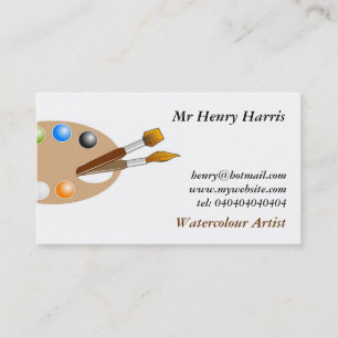 Artist Palette Business Card
