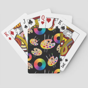 Artist Palette Color Wheel Playing Cards