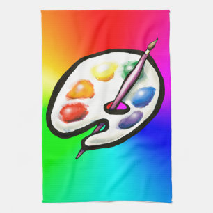 Artist Palette Kitchen Towel