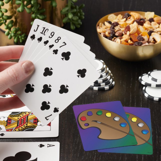 Artist Palette Themed Playing Cards (In Situ)