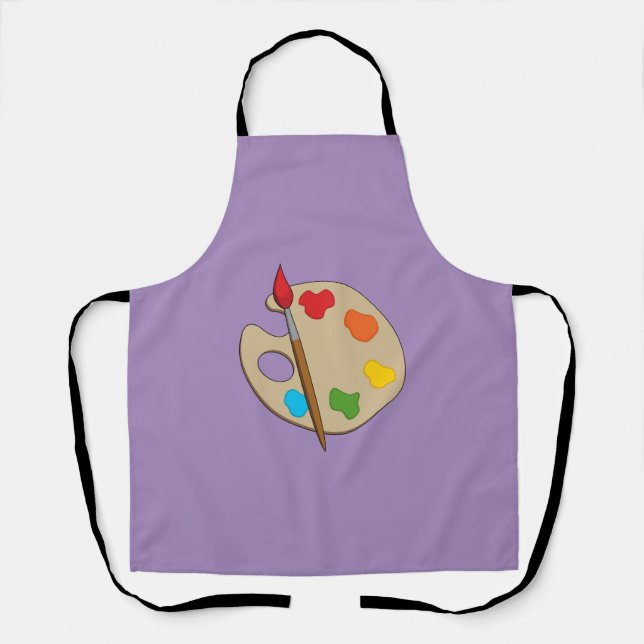 Artist Palette with Paint Brush Apron (Front)