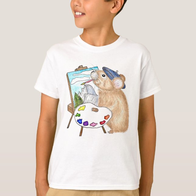 Artist Pika Paints Yosemite Illustration T-Shirt (Front)