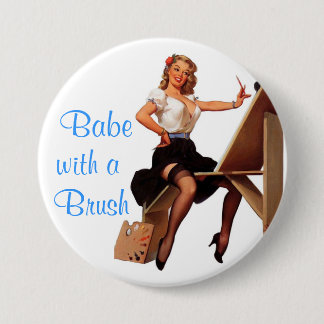 Artist Pin-Up 3 Inch Round Button