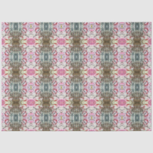 Artist Pink Ivory Brown Large Abstract Geometric Tissue Paper