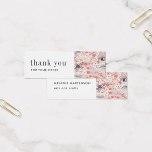 Artist Product Sakura Blossom Order Thank You Card