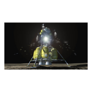 Artist rendition of a new spaceship to the moon 2 photo print