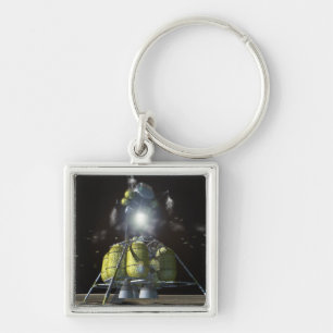 Artist rendition of a new spaceship to the moon 3 keychain