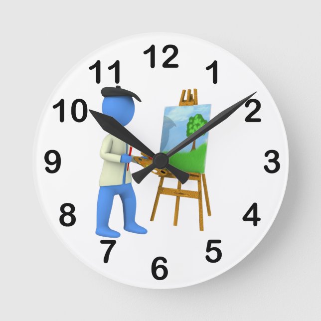 Artist Round Clock (Front)