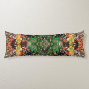 Artist’s Palette: Expressive Paint Stroke Pattern Body Pillow