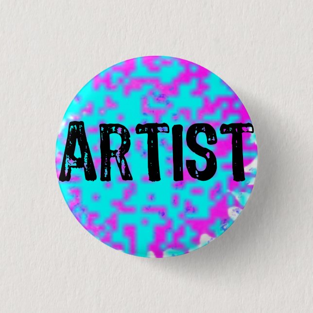 Artist- Small Spatters 1 Inch Round Button (Front)