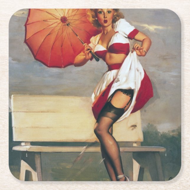 Artist Square Paper Coaster (Front)