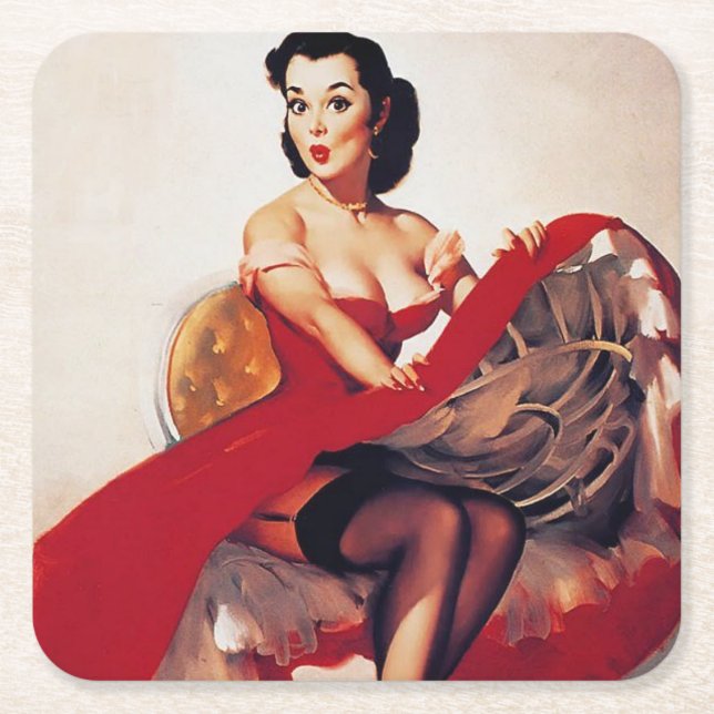 Artist Square Paper Coaster (Front)