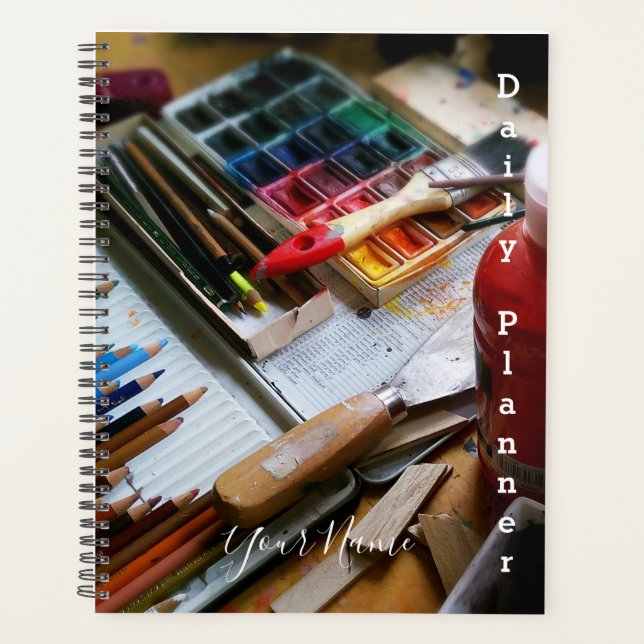 Artist Supplies Daily Planner- HAMbWG Planner (Front)