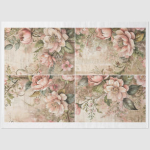 Artist Victorian Flower Junk Journal Backgrounds D Tissue Paper
