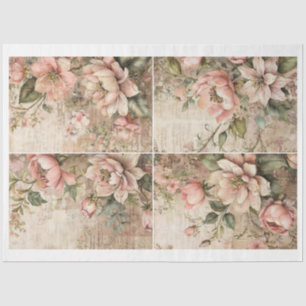 Artist Victorian Flower Junk Journal Backgrounds E Tissue Paper