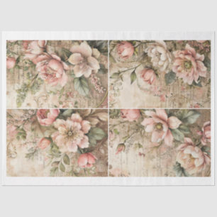 Artist Victorian Flower Junk Journal Backgrounds F Tissue Paper