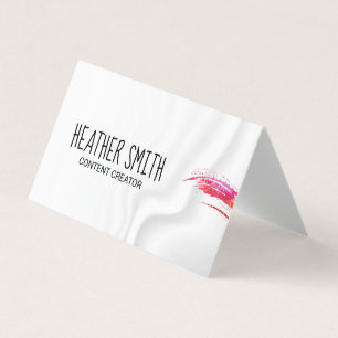 Artist / Watercolor Brushed Silky Drapery Business Card