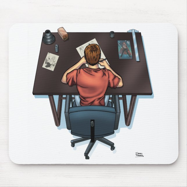 Artist Working Mouse Pad (Front)