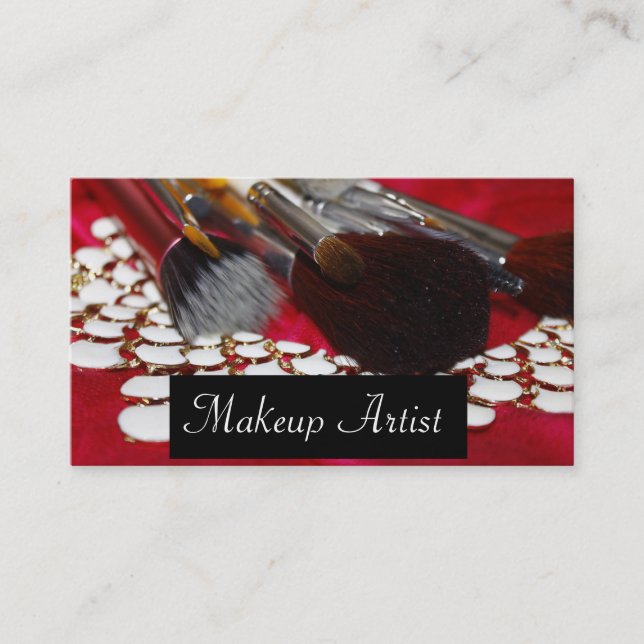 Artiste carte de visite/maquillage (Devant)