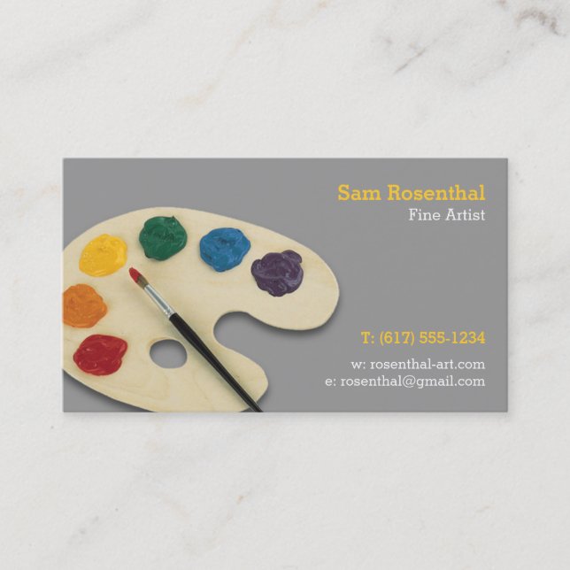 Artiste | Carte de visite professionnel (Devant)