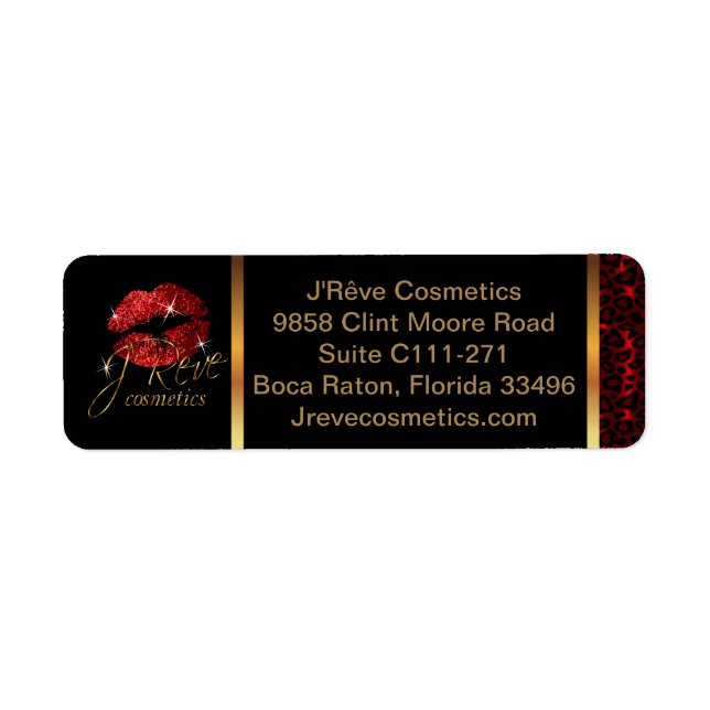 Artiste de maquillage avec léopard et lèvres rouge (Devant)