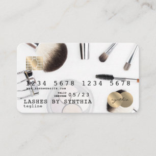 Artiste de maquillage de cartes de crédit