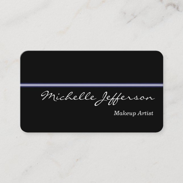 Artiste de maquillage en angle rond Carte de visit (Devant)