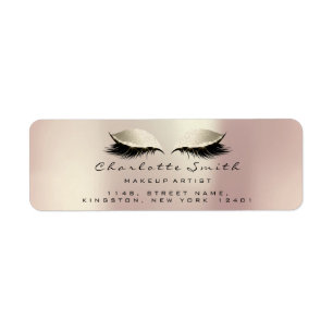 Artiste de maquillage en ivoire rose Lashes mariée