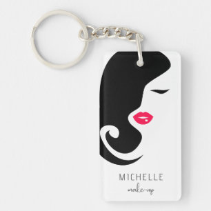 Artiste de Maquillage Rose Noir Minimaliste Beauté