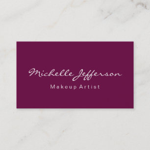 Artiste de maquillage violet Tyrien Carte de visit