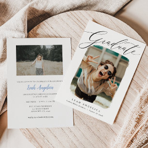 Artiste encadrée Photo Graduation Invitation
