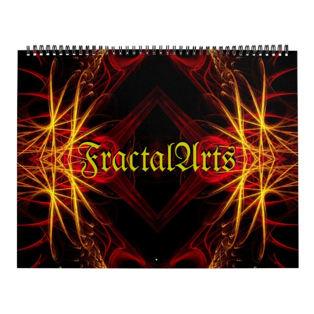 Artiste fractale Calendrier de 12 mois (Protection)