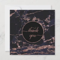 Artiste maquillage Rose Gold Marble Invitation