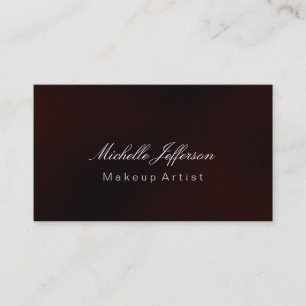Artiste maquillage rouge Carte de visite professio