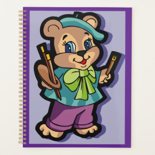 Artiste Ourson avec Béret et Pinceaux
