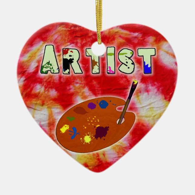 Artiste Tie Dye Ornement (Devant)