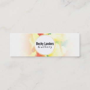 Artiste   Watercolor Fade Mini Business Card