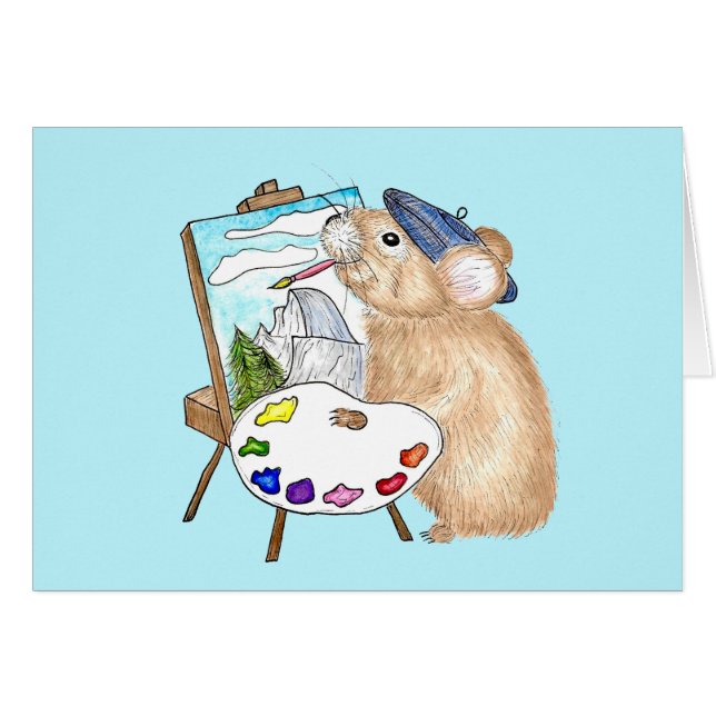 Artiste Whimsical Pika Peinture Yosemite (Devant horizontal)