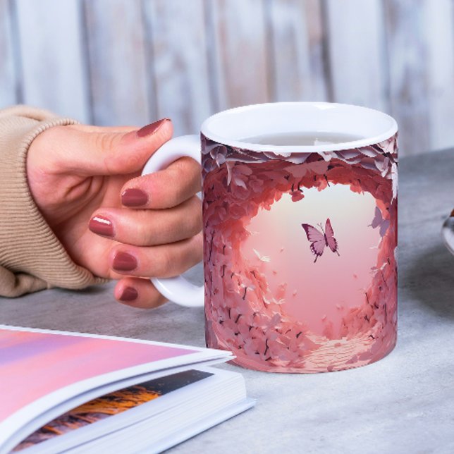 Artistère à la main : La Mug de café papillon 3D (Créateur téléchargé)