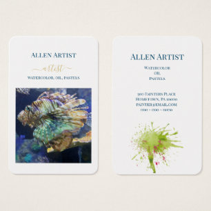 ARTISTES BLANC BUSINESS ET CARTES DE PROFIL DE CON