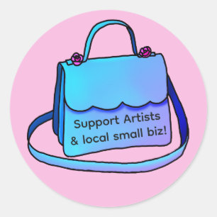 Artistes de magasin et autocollant local