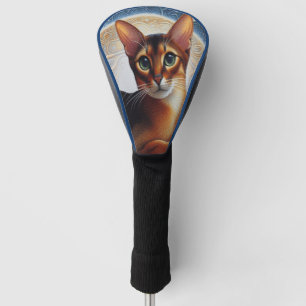Artistic Abyssinian Cat,  Modern Abyssinian Kitten Golf Head Cover