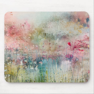 Artistic Alcohol Ink Abstract Landscape Mousepad