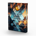 Artistic Amber Personalized Acrylic Award Plaque