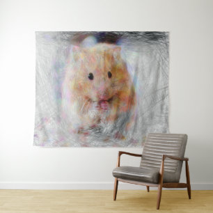 artistic animal hamster tapestry
