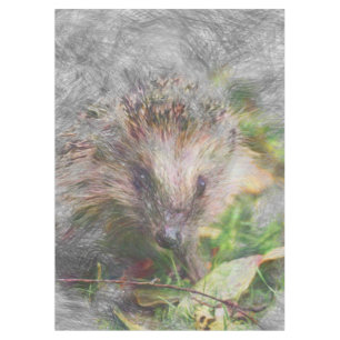 artistic animal hedgehog tablecloth