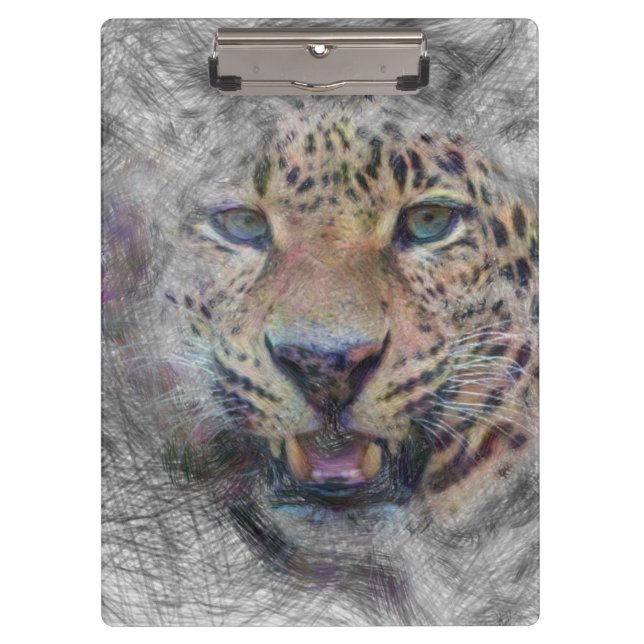 artistic animal leopard clipboard (Front)